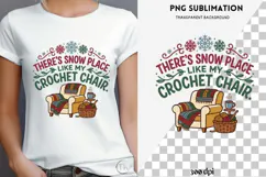 Christmas crochet png design for T-shirts Product Image 4