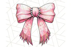 Western Style Bow PNG, Cute Cowboy, Cowgirl Coquette Png Product Image 4