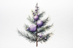 Lavender And Christmas Tree Sublimation PNG Product Image 4