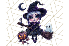 Halloween Fairy Clipart PNG, Cute Chibi Fairy Art Clip Art Product Image 4