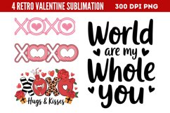Retro Valentine Sublimation Bundle PNG Product Image 4