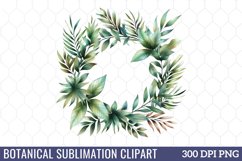 Botanical Sublimation Clipart Product Image 1