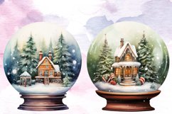 Christmas Tree in Snow Globe Clipart, Christmas Tree in Product Image 5