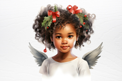 Christmas Angel Sublimation Clipart PNG Product Image 4