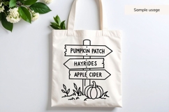 Hand Drawn Fall Signs SVG Product Image 4