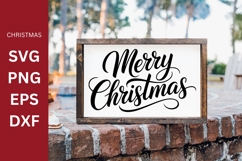 Merry Christmas Silhouette SVG, Silhouette Svg Product Image 1