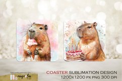 CAPYBARA coaster| SQUARE COASTER Product Image 1