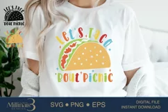 picnic basket svg,Let's Taco 'Bout Picnic,Taco Bout Png Taco Product Image 4