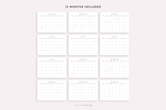 2030 Monthly Calendar with Holidays, Landscape, Printable Product Image 4