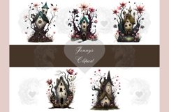 Floral Fairy House Clipart Png Bundle Product Image 4