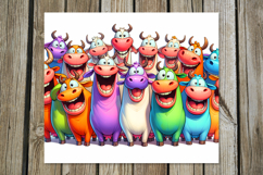 Funny animals | 4 skinny tumbler Sublimation designs, PNG Product Image 4