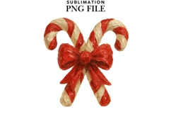 Oil painted Candy canes png design for T-shirts Product Image 1