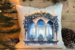 Christmas Window Sublimation Clipart, Christmas Window Product Image 4