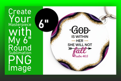 Dynamic Round Design for Keychains , Religious Product Image 1