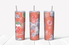 Christmas Skinny tumbler wrap design Product Image 5