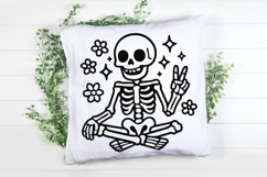 Groovy Skeleton Svg, Funny Halloween Skeleton Svg. Product Image 4