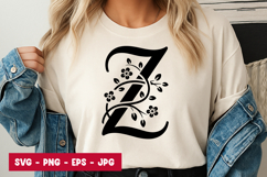 Letter Z Petals SVG PNG Product Image 1