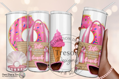 Life Is Better At The Beach Pink Design -Summer Sweet Vibes Product Image 8