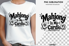 Mahjong quote png design for T-shirts Product Image 4