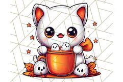 Monster Café Halloween PNG Clipart, Coffee Holiday Clip Art Product Image 4