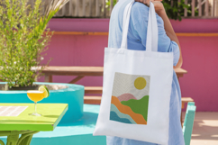 Colorful Sunset Landscape Embroidery Design Product Image 4