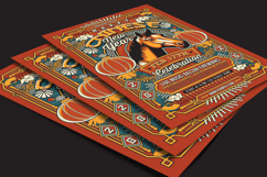 Red Chinese New Year Year Of The Horse Retro Flyer Product Image 4