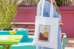 Modern Sunset Mountain Embroidery Design Product Image 4