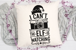 I Can’t The Elf Is Watching Svg, Funny Christmas Elf Svg. Product Image 5