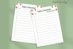 Cute Daily Checklist Planner Template | Minimalist To Do Product Image 2