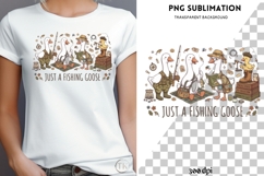 Fishing geese png design for T-shirts Product Image 4