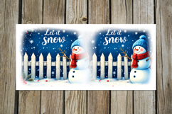 Christmas Snowman card | 4 xmas Sublimation Mug designs Product Image 4