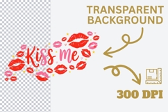 Kiss Me PNG, Valentine Lips PNG, Kiss Lips Sublimation Product Image 5