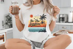 Be the sunshine Summer PNG, Retro Beach PNG Sublimation Desi Product Image 4