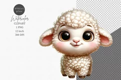 Farm animals clipart, Lamb clipart, Cute animals Product Image 1