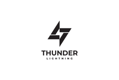 Thunder Logo Design Vector Template Product Image 4