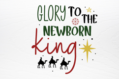 Farmhouse Christian Christmas Sign SVG Product Image 4