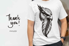 Owl &amp; Eagle Feather Silhouette Product Image 4