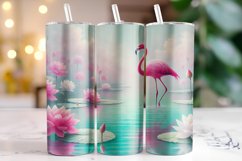 Flamingo Tumbler Wrap | Sublimation | Tumblers Product Image 1