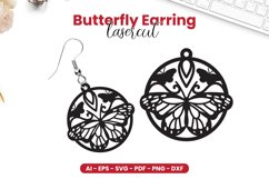 Butterfly Earring Lasercut Product Image 1