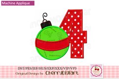 Christmas Ornament Numbers machine embroidery bundle 1613B Product Image 6