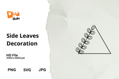 Side Leaves Decoration Product Image 1