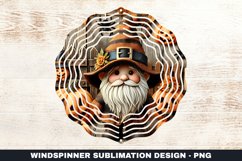 Halloween Gnome Wind Spinner Sublimation Design Product Image 1