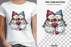 Yarn snowman png design for T-shirts Product Image 4