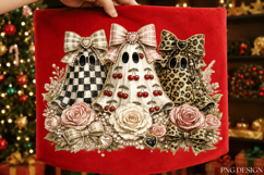 Coquette Ghost Trio PNG Design coquette ghost png, ghost Product Image 3
