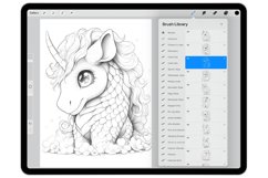 50 Procreate Unicorns Stamp Brushes Product Image 3