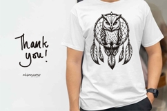 Owl Dreamcatcher SVG Product Image 4