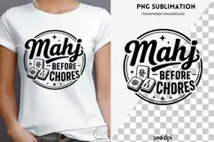 Mahjong quote png design for T-shirts Product Image 4