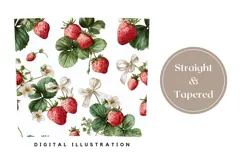 Watercolor Raspberry Tumbler Print, Berries Tumbler Design Product Image 4
