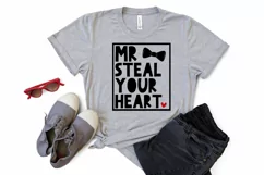 Mr Steal Your Heart SVG, Boy Valentine SVG, Baby Boy SVG Product Image 3