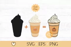 Pumpkin Spice Latte, Pumpkin Pie, Svg Cut File, Png file Product Image 4